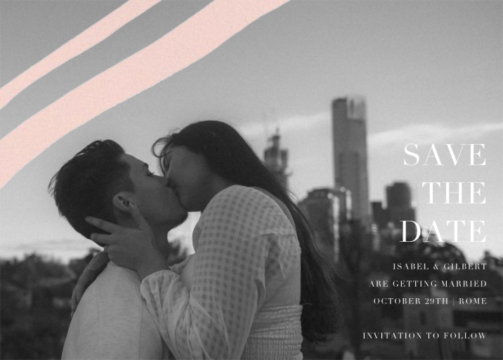 Cherish (Photo Save the Date) - Invitation by Kelly Wearstler