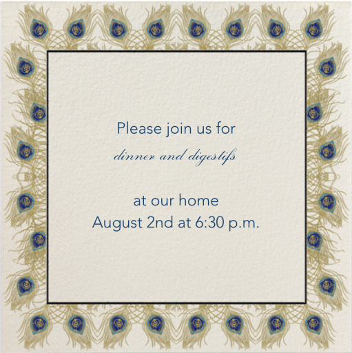 Peacock - Corporate Reception Invitation by Paperless Post