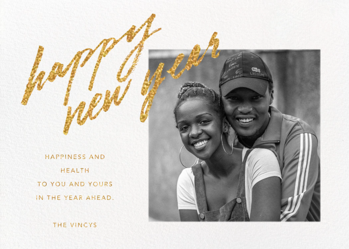 Freehand Filigree - New Year's Card by Paperless Post