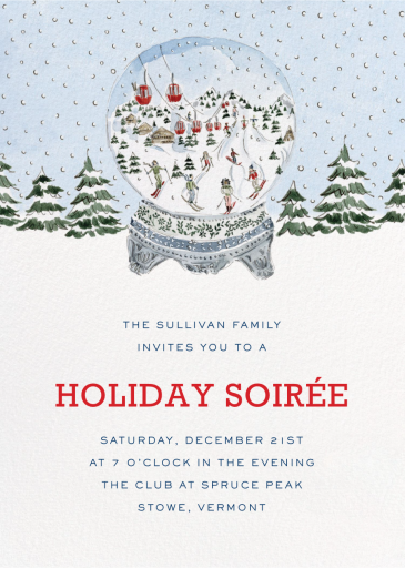 Ski Globe (Riley Sheehey) - Invitation by Dogwood Hill
