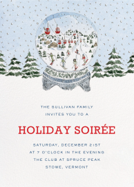 Ski Globe (Riley Sheehey) - Holiday Party Invitation by Dogwood Hill