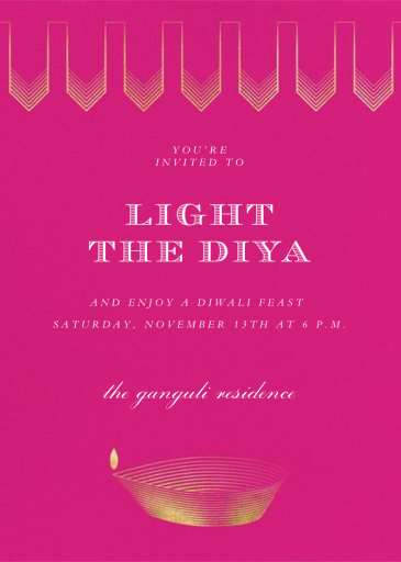 Light the Diya - Invitation by Paperless Post