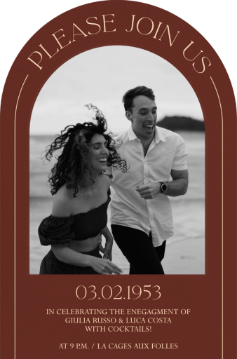 Under the Arch - Engagement Party Invitation by Paperless Post