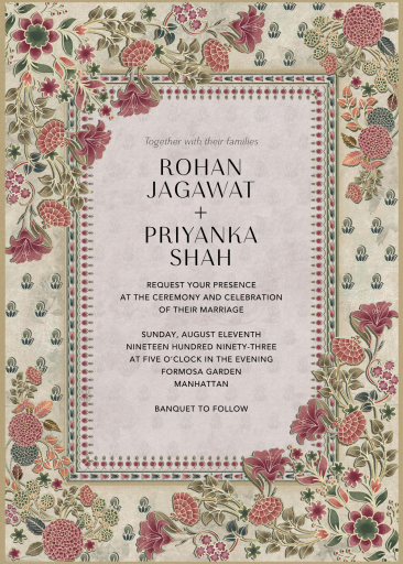 Overgrown Garden - Invitation by Anita Dongre