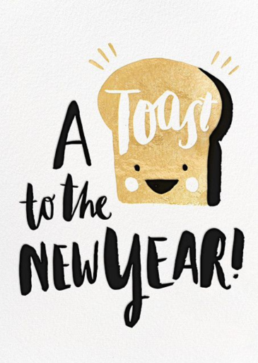 New Year's Toast (Greeting) - New Year's Card by Hello!Lucky
