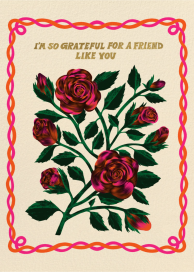 Rose Buds (Krista Perry) - Thank You Card by Red Cap Cards
