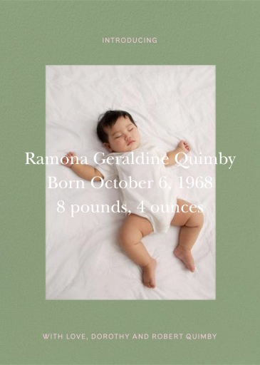 Cuore - Birth Announcement by Venamour