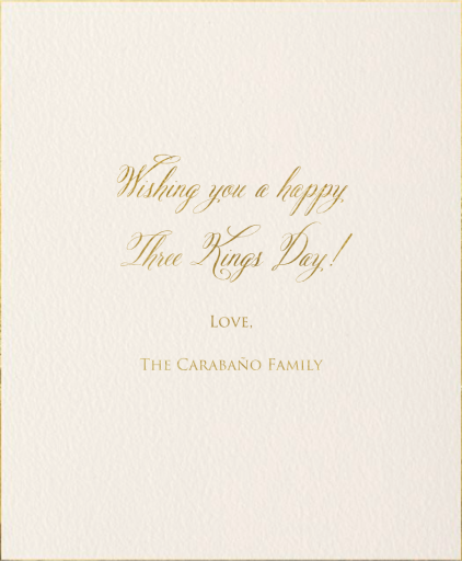 The Magi - Día de Reyes Card by Paperless Post - Back