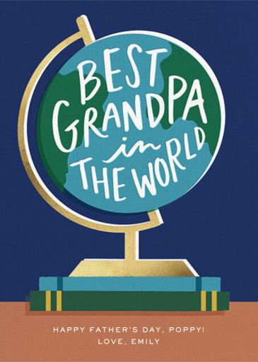 Grandpa Globe - Father's Day Card by Cheree Berry Paper & Design