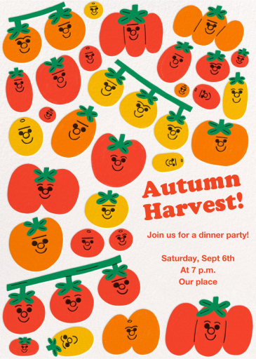 Tomato Friends - Invitation by Tess Smith-Roberts