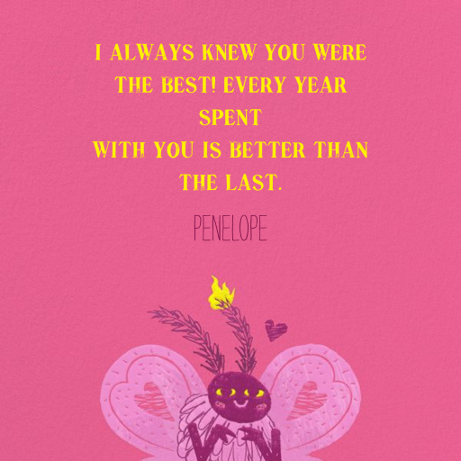 Electric Love - Anniversary Card by Paperless Post - Back