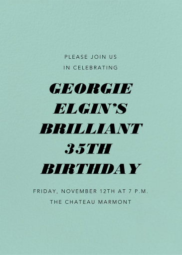 Celadon - Birthday Invitation by Paperless Post