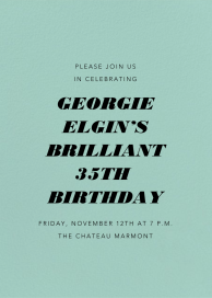 Celadon - Birthday Invitation by Paperless Post
