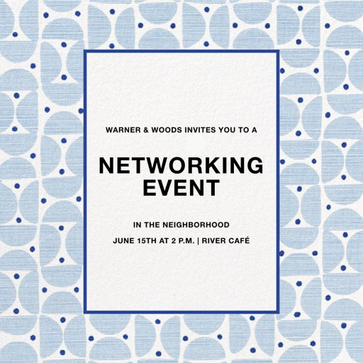 Happy Modern - Networking Event Invitation by Schumacher