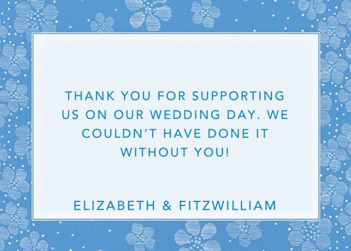 Blossoms on Tulle I Thank You - Stationery by Oscar de la Renta