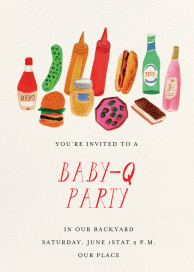 BBQ Friends - Baby Shower Invitation by Mr. Boddington's Studio