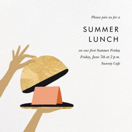 Cloche - Invitación para cenar y tomar algo de Rifle Paper Co.