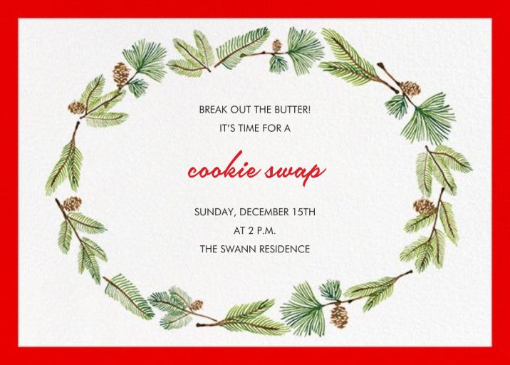 Delicate Firs - Holiday Party Invitation by Paperless Post