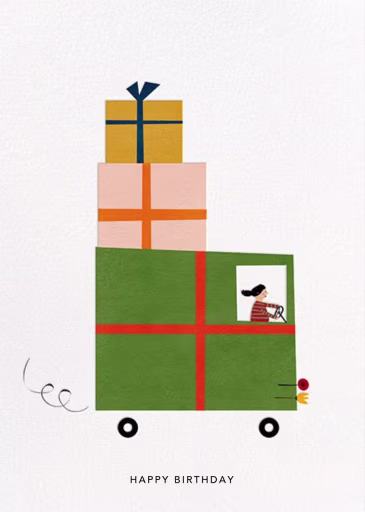Gift Truck (Blanca Gómez) - Birthday Card by Red Cap Cards
