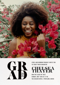 Graduated Check Photo by Paperless Post