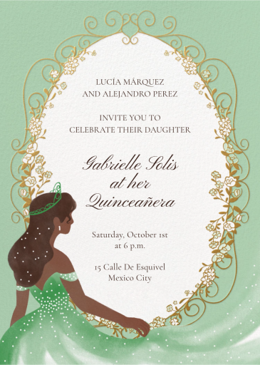 Sparkling Princess - Quinceañera Invitation by Paperless Post