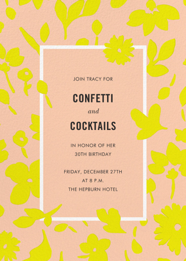 Floral Splash - Birthday Invitation by kate-spade-new-york