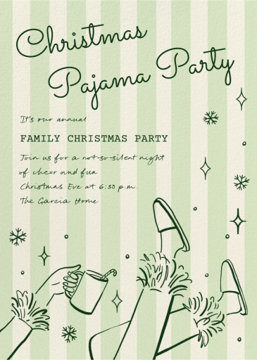 Holiday Pajamas - Holiday Party Invitation by Paperless Post