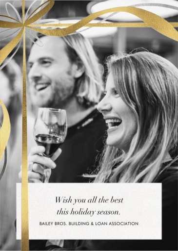 Proudly Present (Photo) - Business Holiday Card by Paperless Post