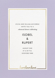 Thirds a Charm - Rehearsal Dinner Invitation by kate spade new york