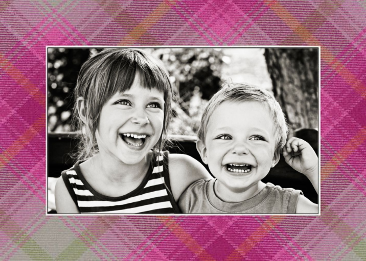 Tartan (Photo) - Holiday Card by Oscar de la Renta