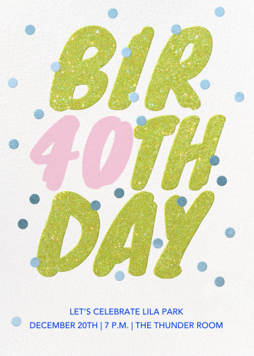 Glimmer Dots - Birthday Invitation by Paperless Post