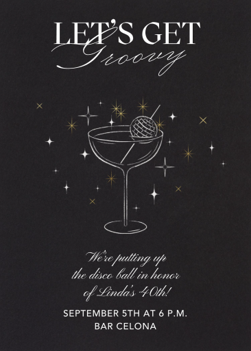 Evening Toast - Birthday Invitation by Paperless Post