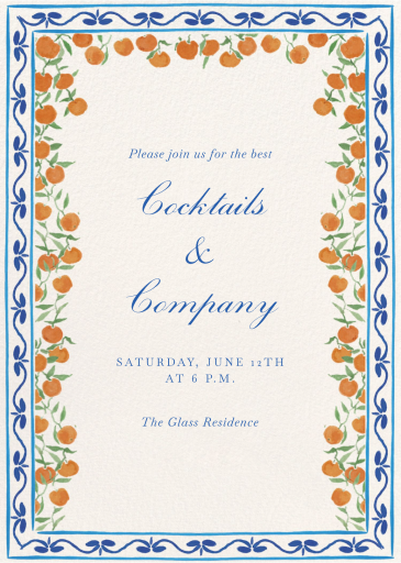 Mediterranean Views - Party Invitation by Ten Story Stationery