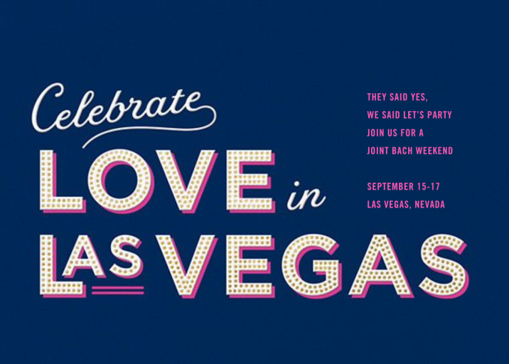 Vegas Baby - Bachelor/Bachelorette Party Invitation by Cheree Berry Paper & Design