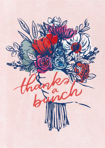 Bunches and Bunches - Thank You Card by 2021 Co.