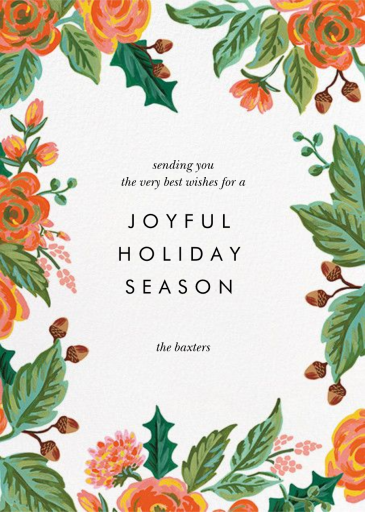 Jardin Noel Border by Rifle Paper Co. - Back