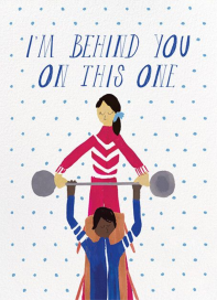 Five Pound Weights - International Women's Day Card by Mr. Boddington's Studio