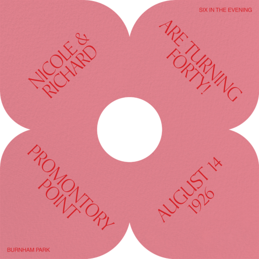 Petal Cutout - Birthday Invitation by Both