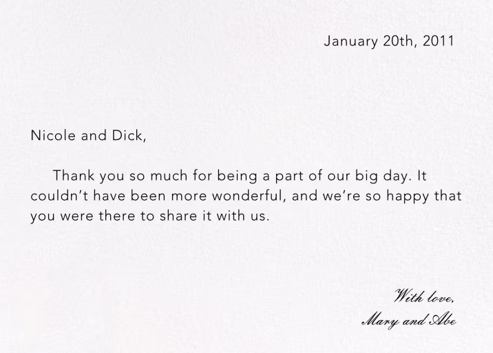 Ivory Plain - Thank You Card by Paperless Post