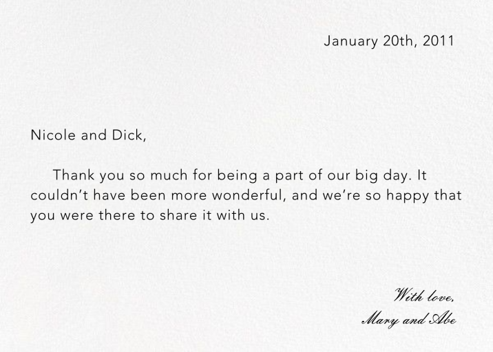 Ivory Plain - Thank You Card by Paperless Post