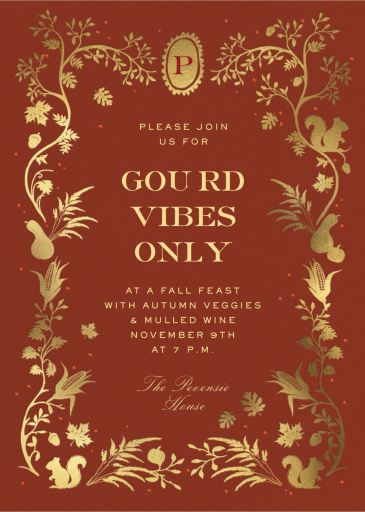 Autumn Flourish - Fall Party Invitation by Cheree Berry Paper & Design