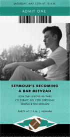 Courtside Seats - Bar & Bat Mitzvah Invitation by Paperless Post