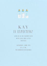 Baby Bottles (New) - Baby Shower Invitation by Paperless Post