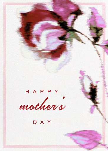 Abstracted Bloom (Greeting) - Mother's Day Card by Carolina Herrera