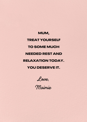 Little Hugs (Cari Vander Yacht) - Mother's Day Card by Wrap - Back