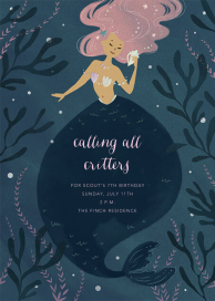 Mermaid Hideaway - Birthday Invitation by Paperless Post