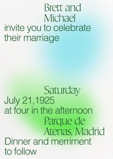 Gradient Glow - Wedding Invitation by Both