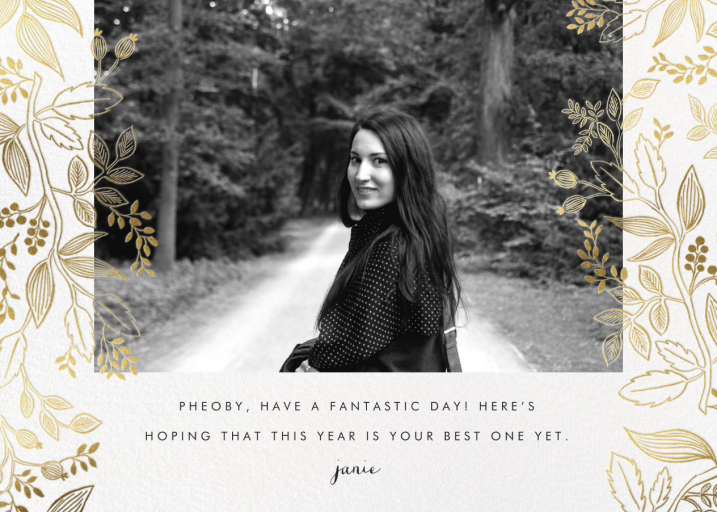 Queen Anne Photo (Horizontal) - Birthday Card by Rifle Paper Co.