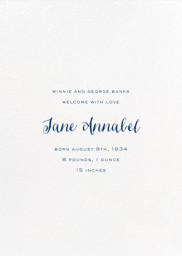 La Rochelle - Announcement by Paperless Post - Back