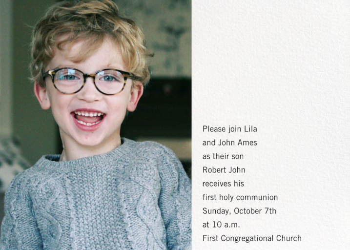 Photo Spread - First Communion Invitation by Paperless Post